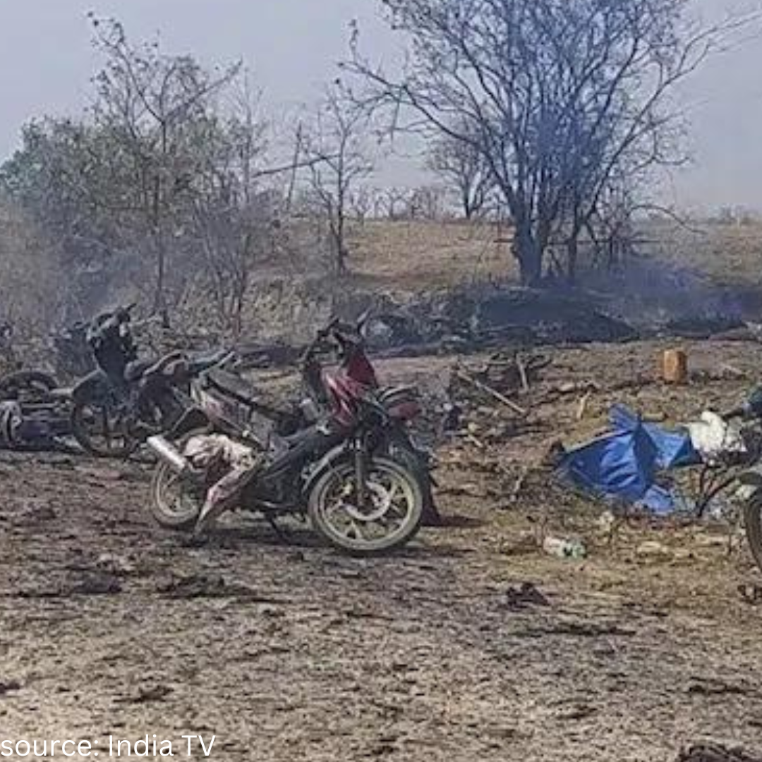 100 got killed by an air strike held by the Myanmar junta on Pazigyi village