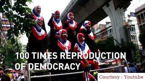 100 Times Reproduction of Democracy