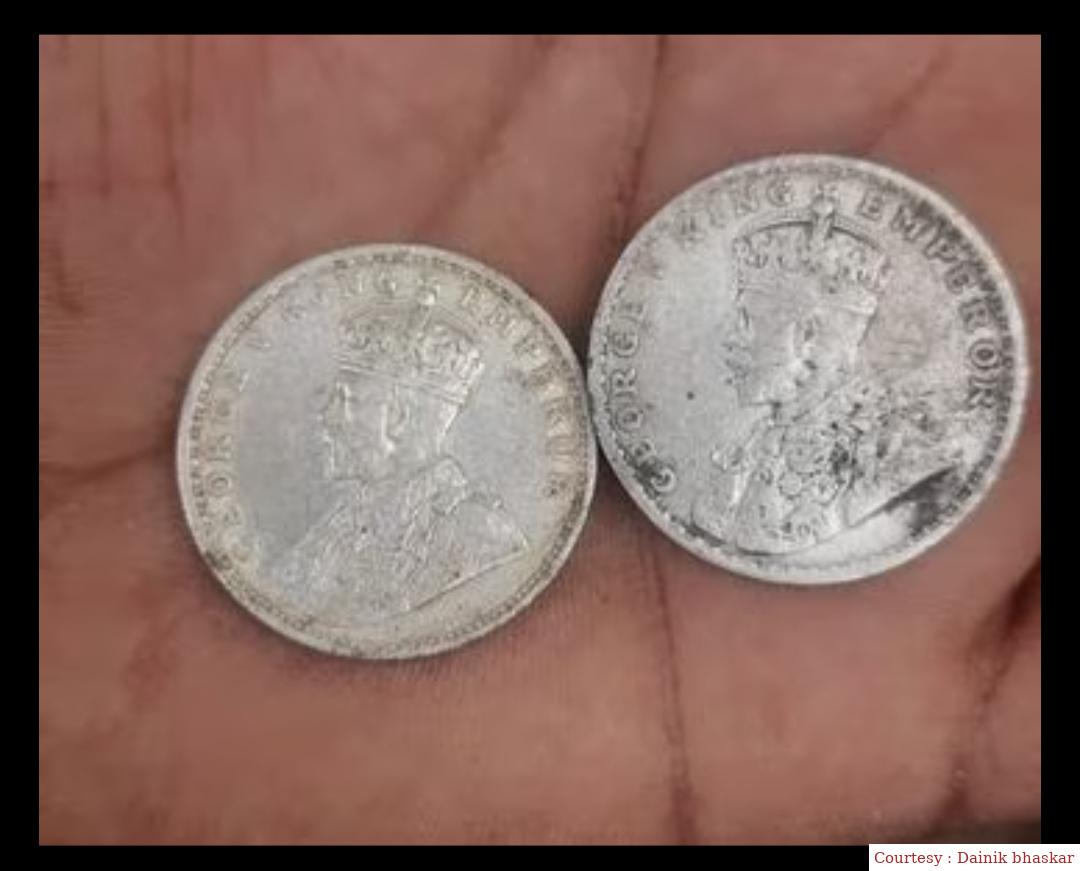 19th century silver coins found in excavation