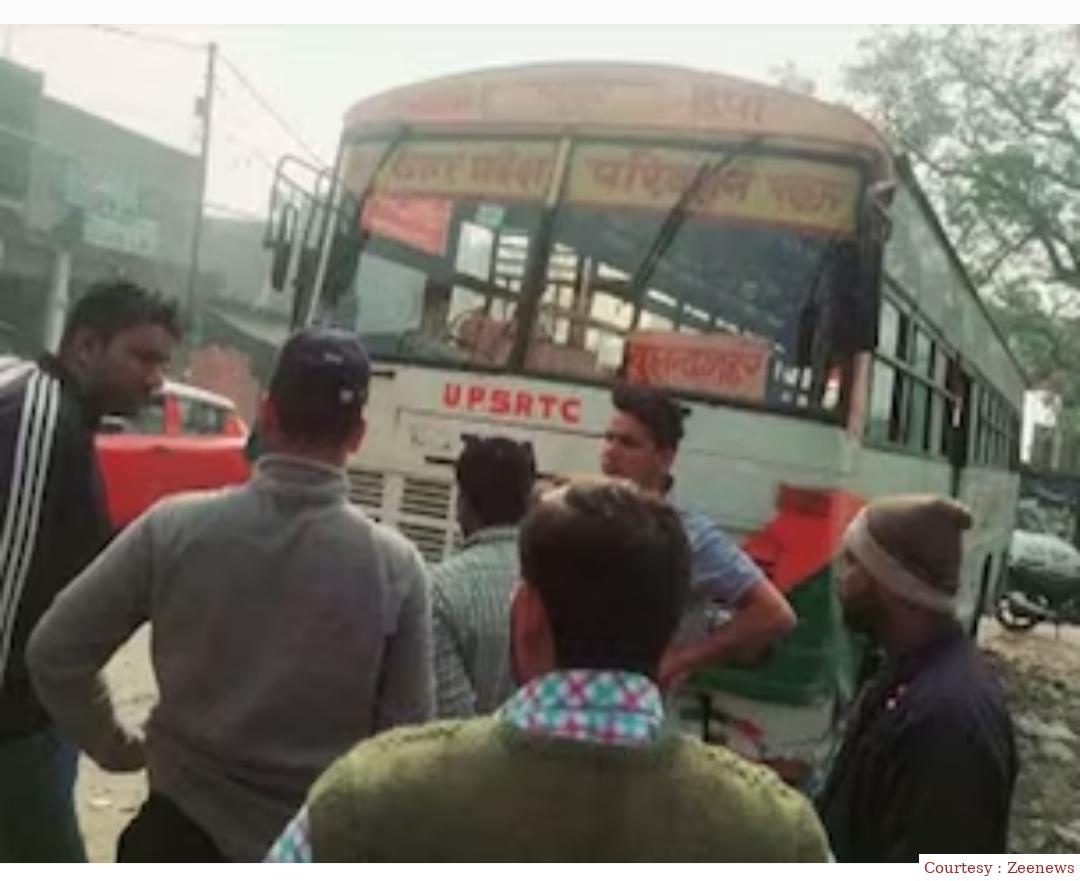 बस चला रहे ड्राइवर को हार्ट अटैक आने से हुए  हादसे में 3 लोगों की मौत