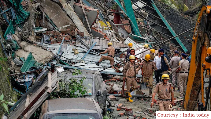 66 people die in rainfall in Himachal Pradesh and Uttarakhand