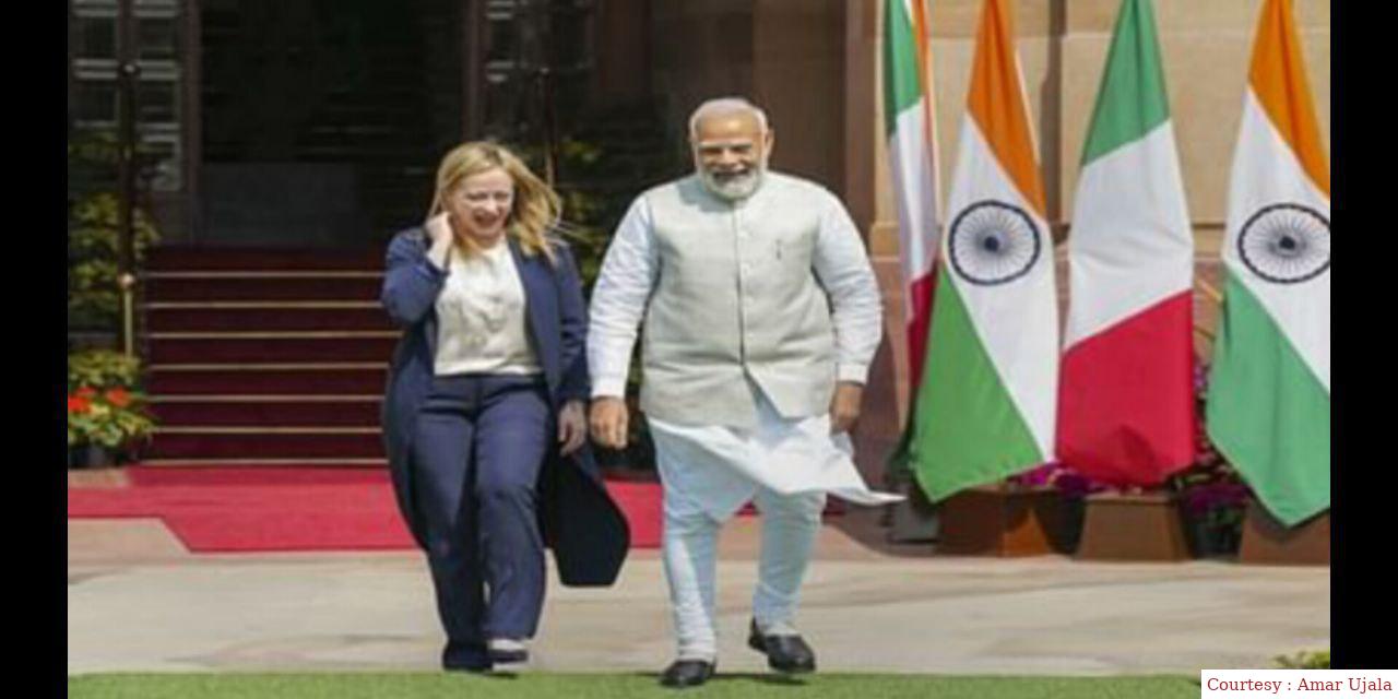 भारत और इटली के संबंधों की 75वीं वर्षगांठ।