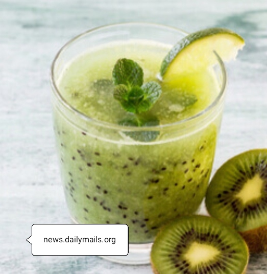 Recipe of mint kiwi lemonade.