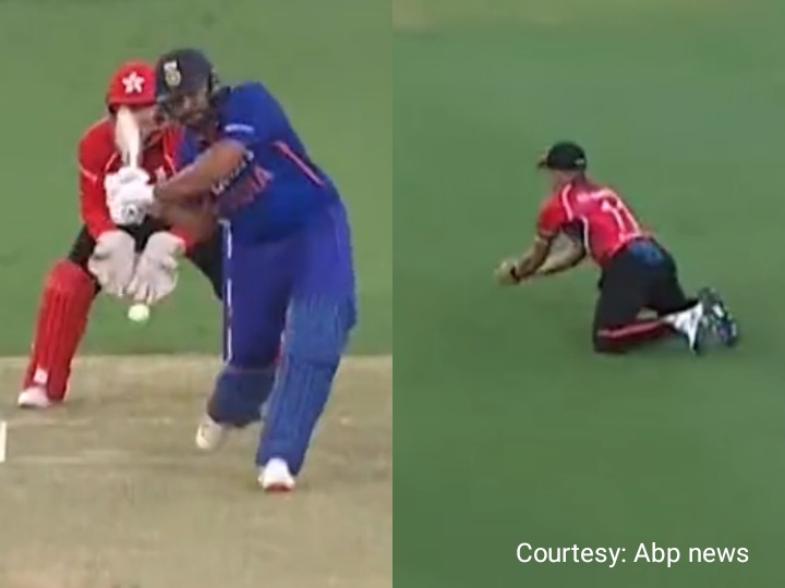 Ayush took the wicket of Hitman Rohit Sharma.