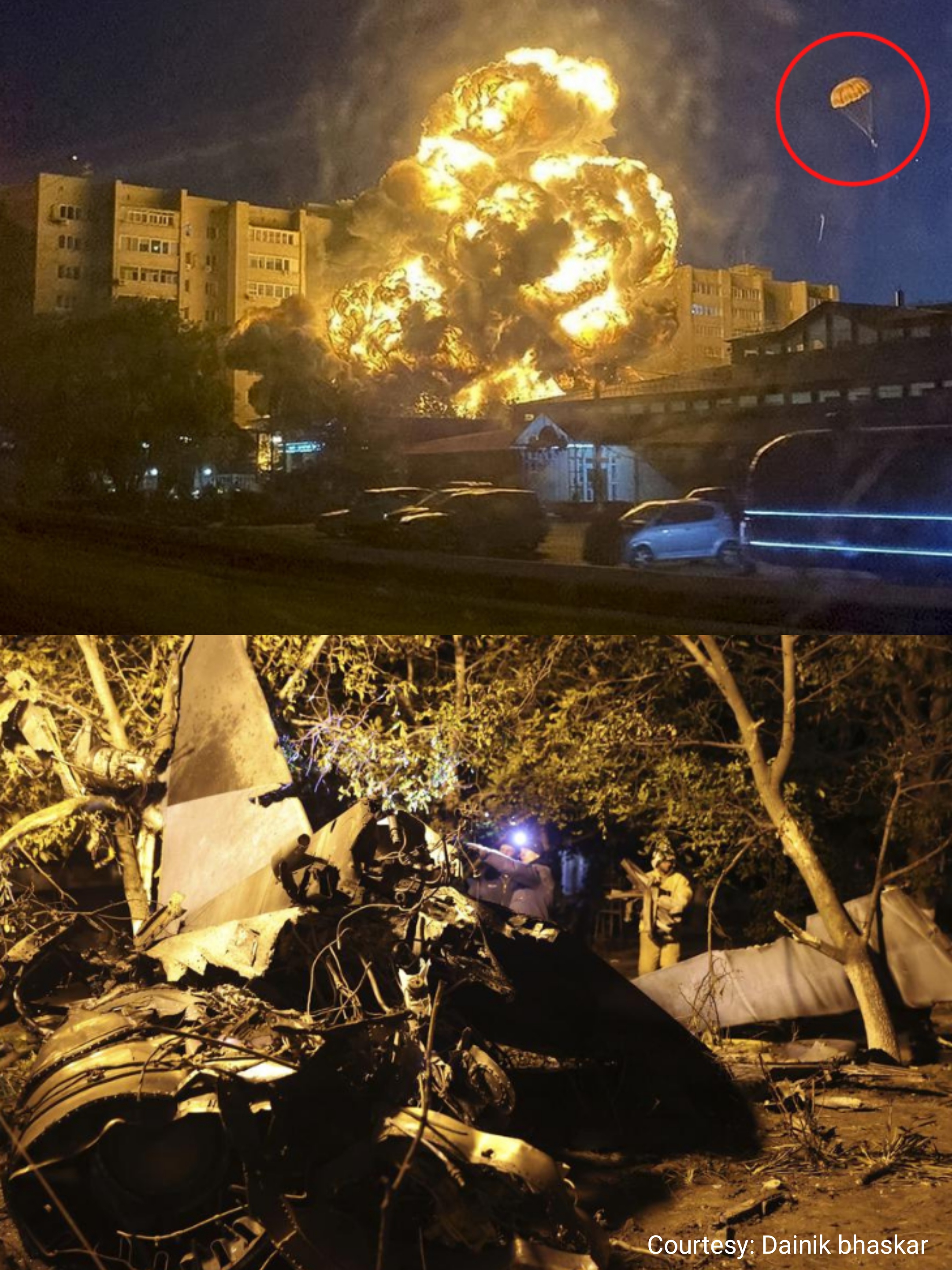 Russias fighter jet crashes, 13 people killed.