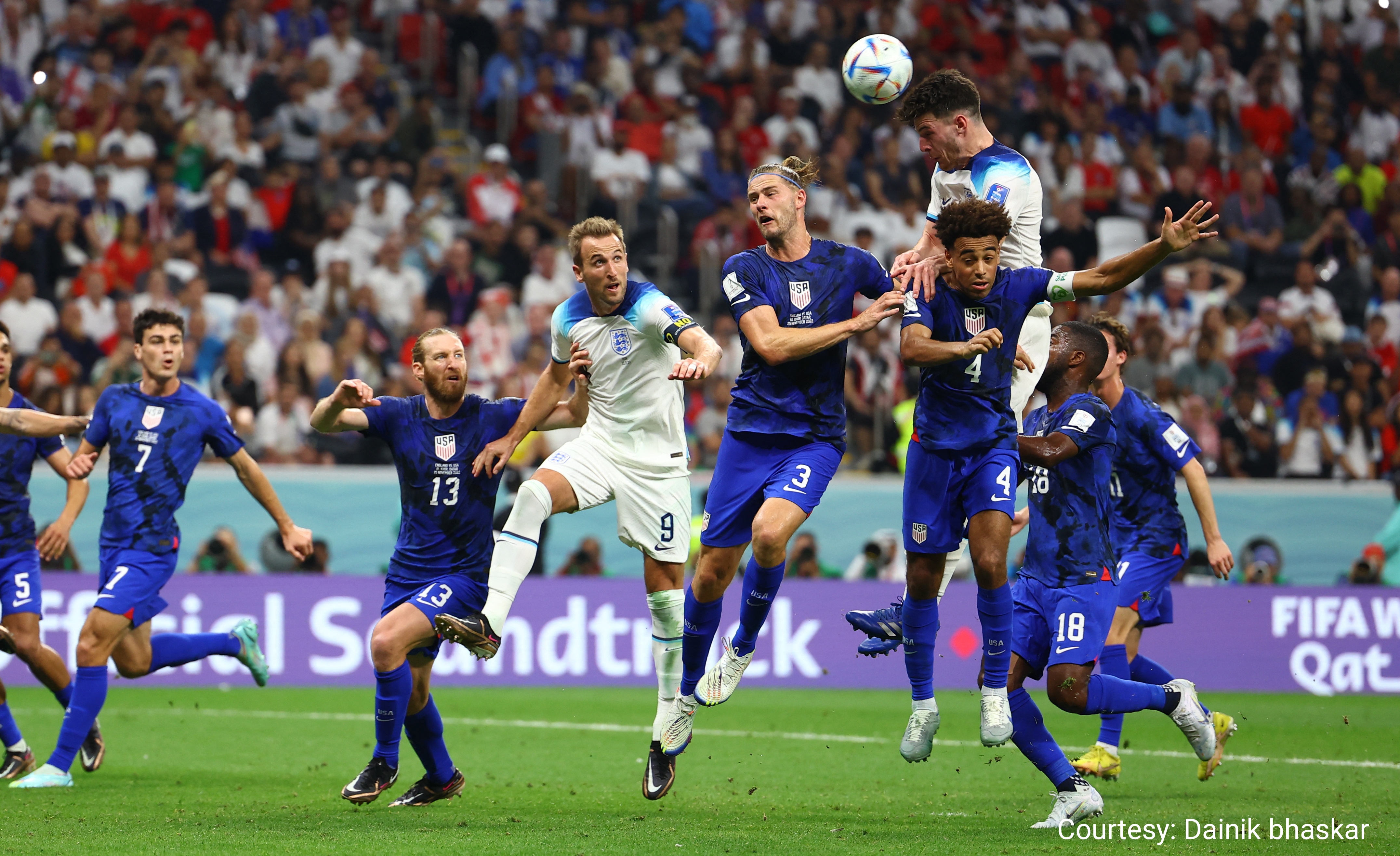 England and America match goalless draw.
