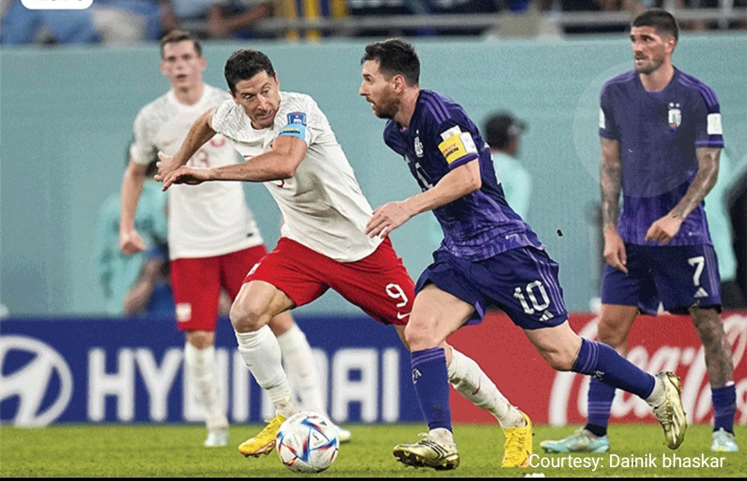 Two -time champion Argentina arrived in round of 16.