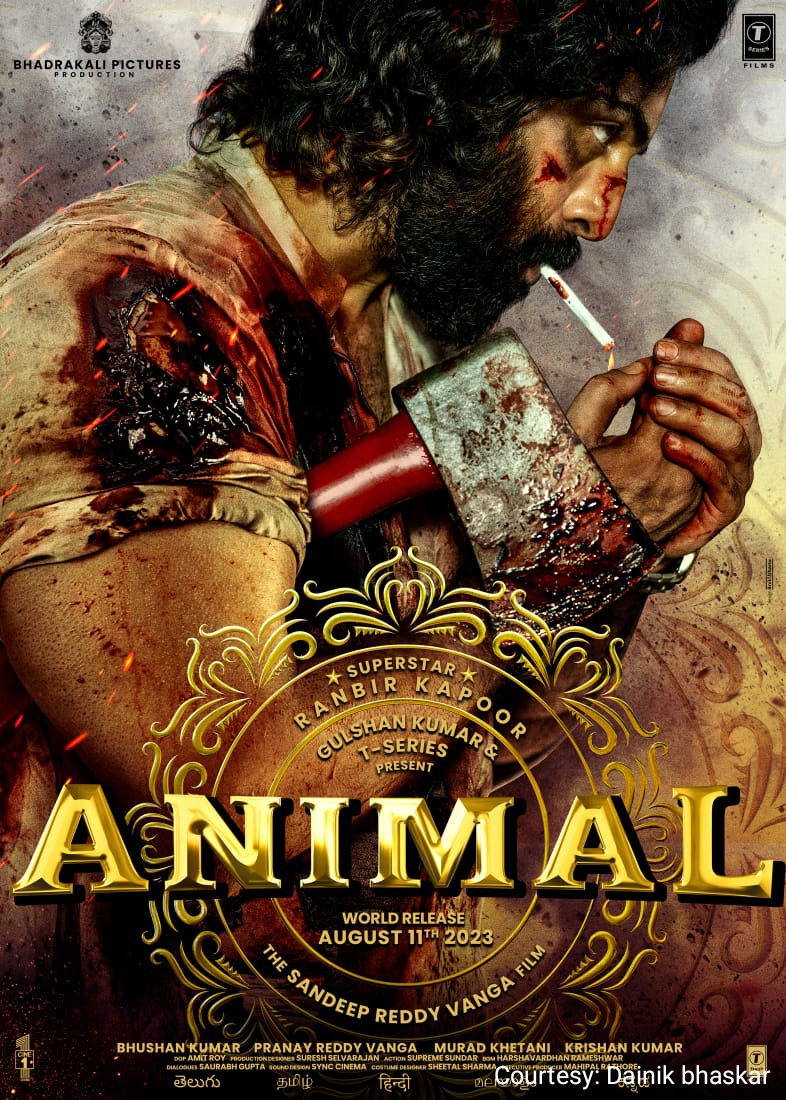 The first look of Ranbir Kapoor starrer film Animal continues.