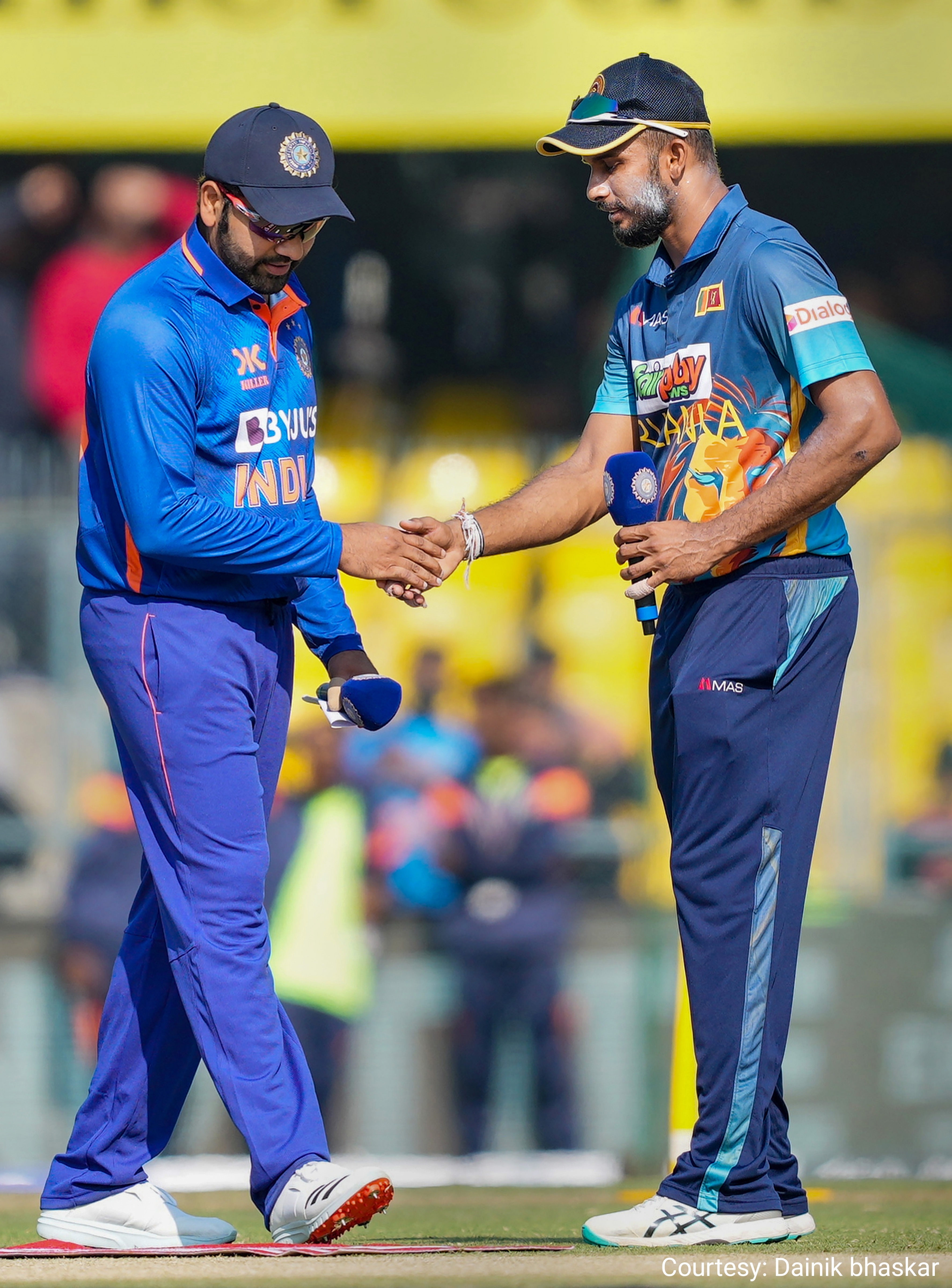 The first ODI between India and Sri Lanka today.