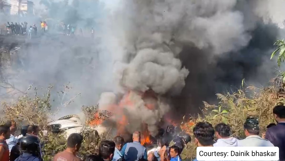 Large aircraft accident in Nepal, 32 people killed so far.