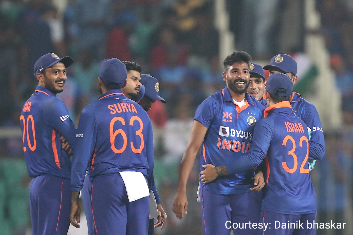 India won the biggest win in the last ODI against Sri Lanka.