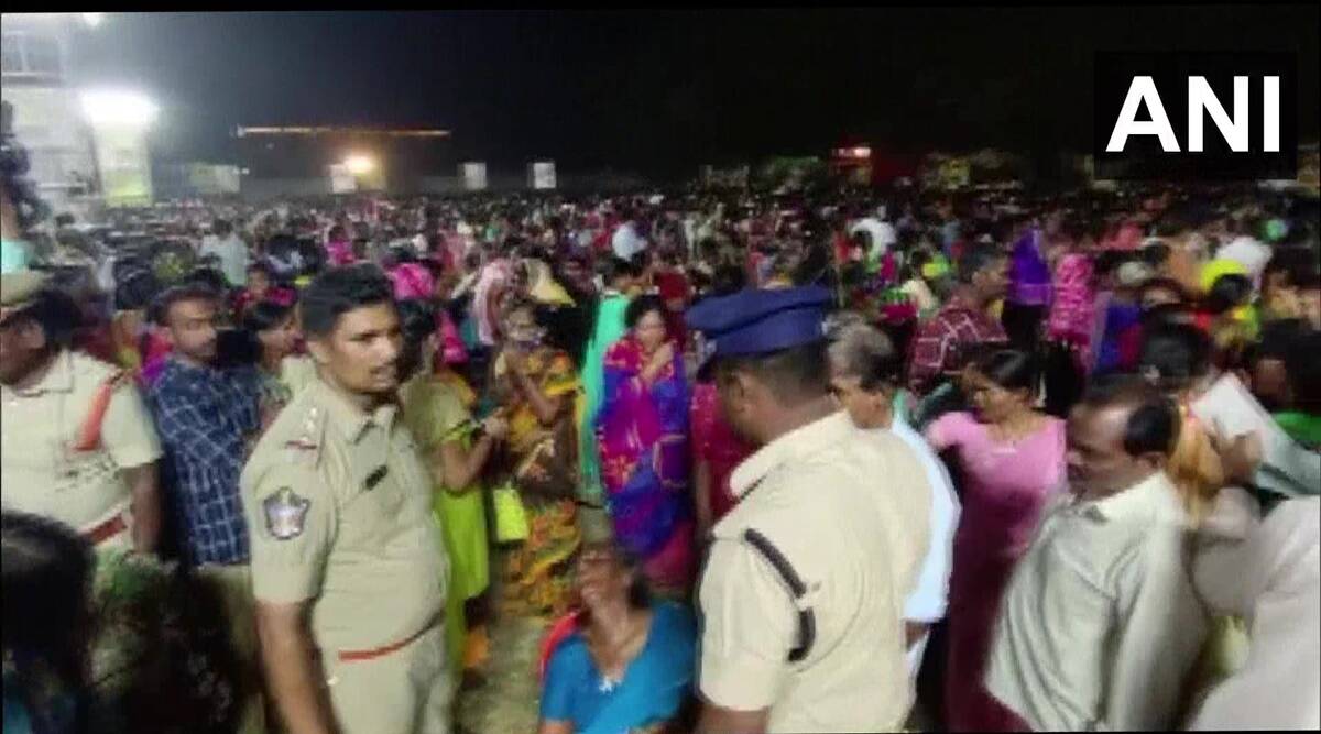 Three people dead in stampede in N Chandrababu Naidu's public meeting in Guntur
