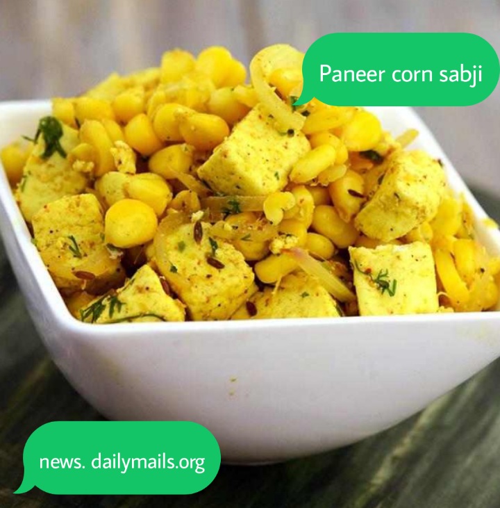 पनीर कॉर्न सब्जी