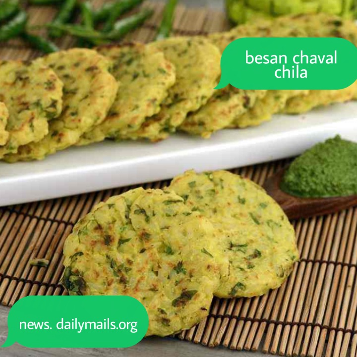 बेसन चावल चिला