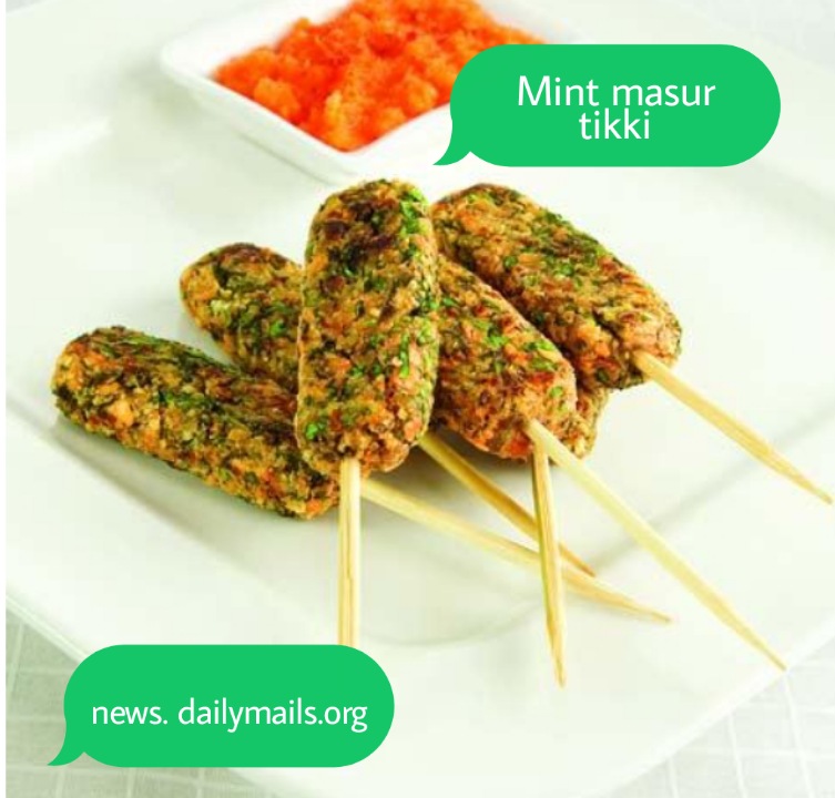 मिंट मसूर टिक्की