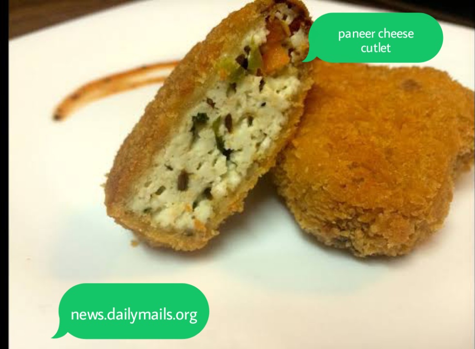 Paneer cheese cutlet