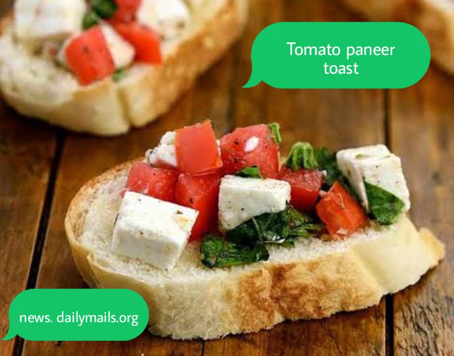 Tomato paneer Toast
