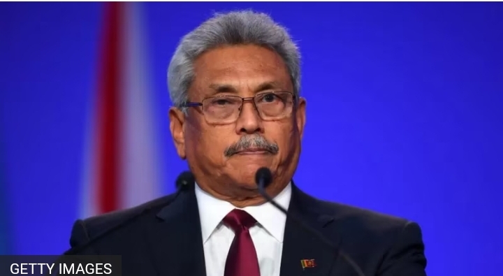 Gotabaya left the country with security.