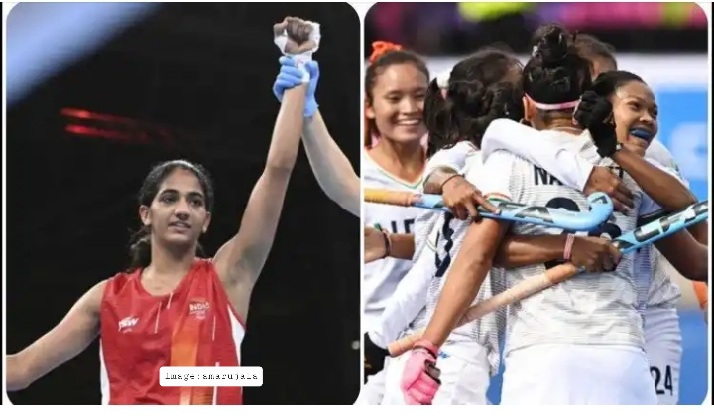 Neetu took gold, then female hockey captured bronze.