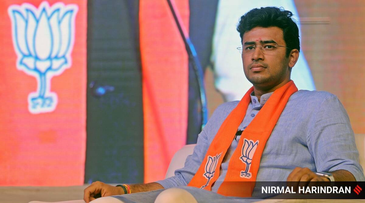 Tejasvi Surya opened the door of aircraft before takeoff last December