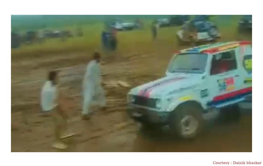 The minor collided with a sports car and fell 10 feet