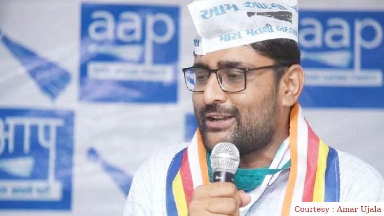 Aam Aadmi Party leader arrested.