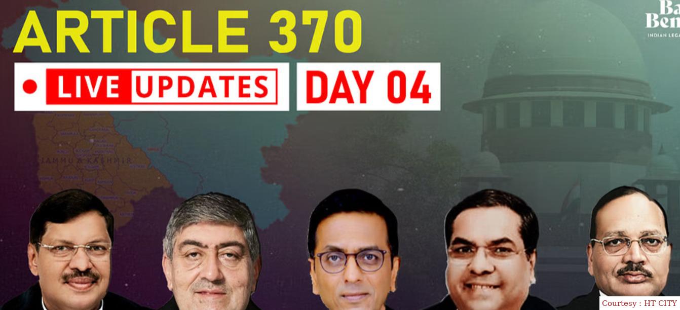 Abrogation of Article 370 updates from Supreme Court