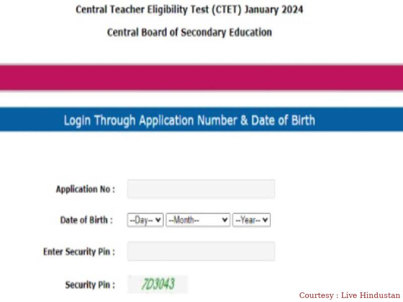Admit card of CTET 2024 exam was issued.
