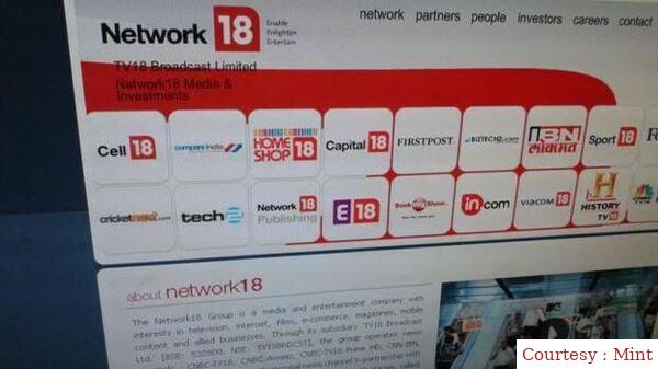 Ambanis Network 18 will merge TV18 and E18 network