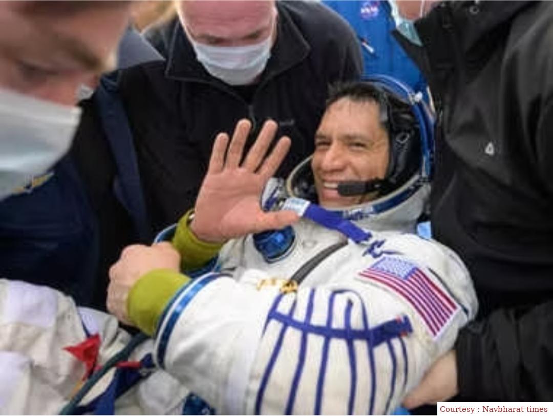 American Astronaut Frank Rubio returned from space after 371 days