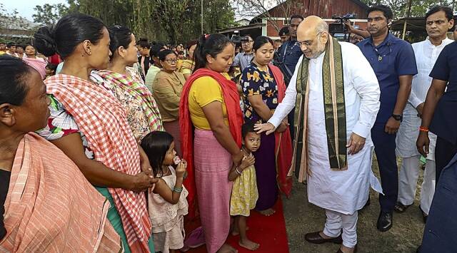 Amit Shah visits to Meitei and Kuki relief camps in Manipur