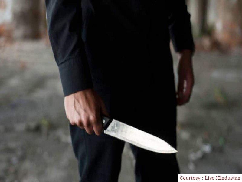 Angry man cut the teachers nose due to breaking flowers from the garden.