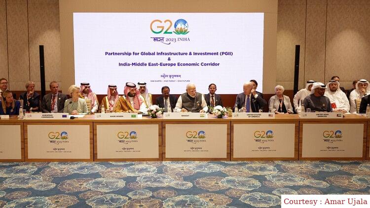 Announcement of India-Europes Rail Link Project at G20 Conference.