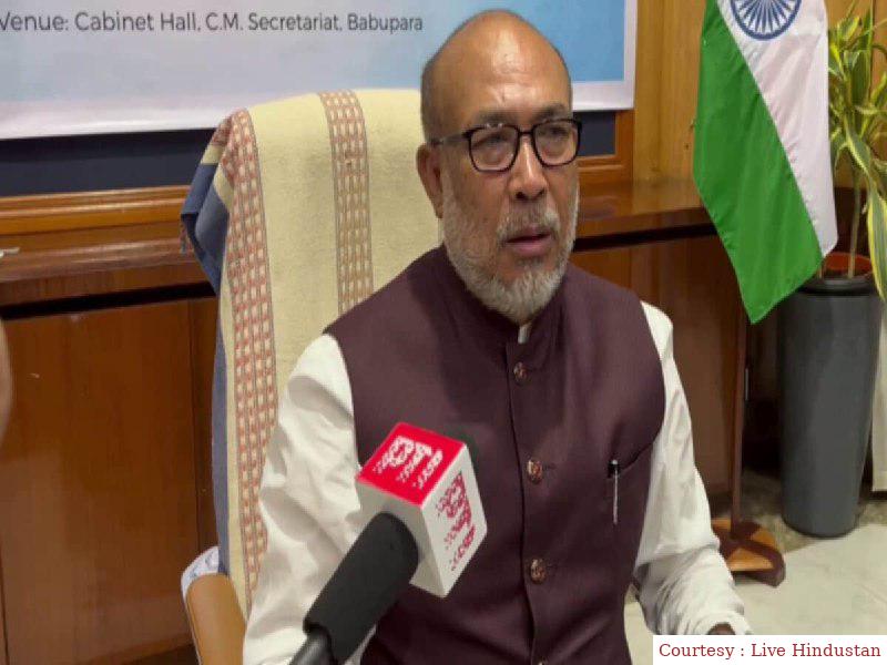 As soon as the new government is formed, Mizoram and CM of Manipur clashed among themselves.