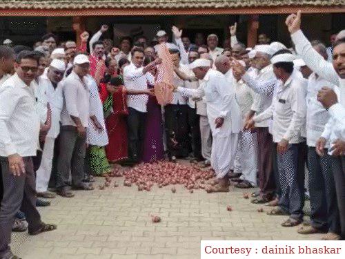 Asias largest onion market, Maharashtra-MP opposed 40% export duty in Maharashtra-MP.