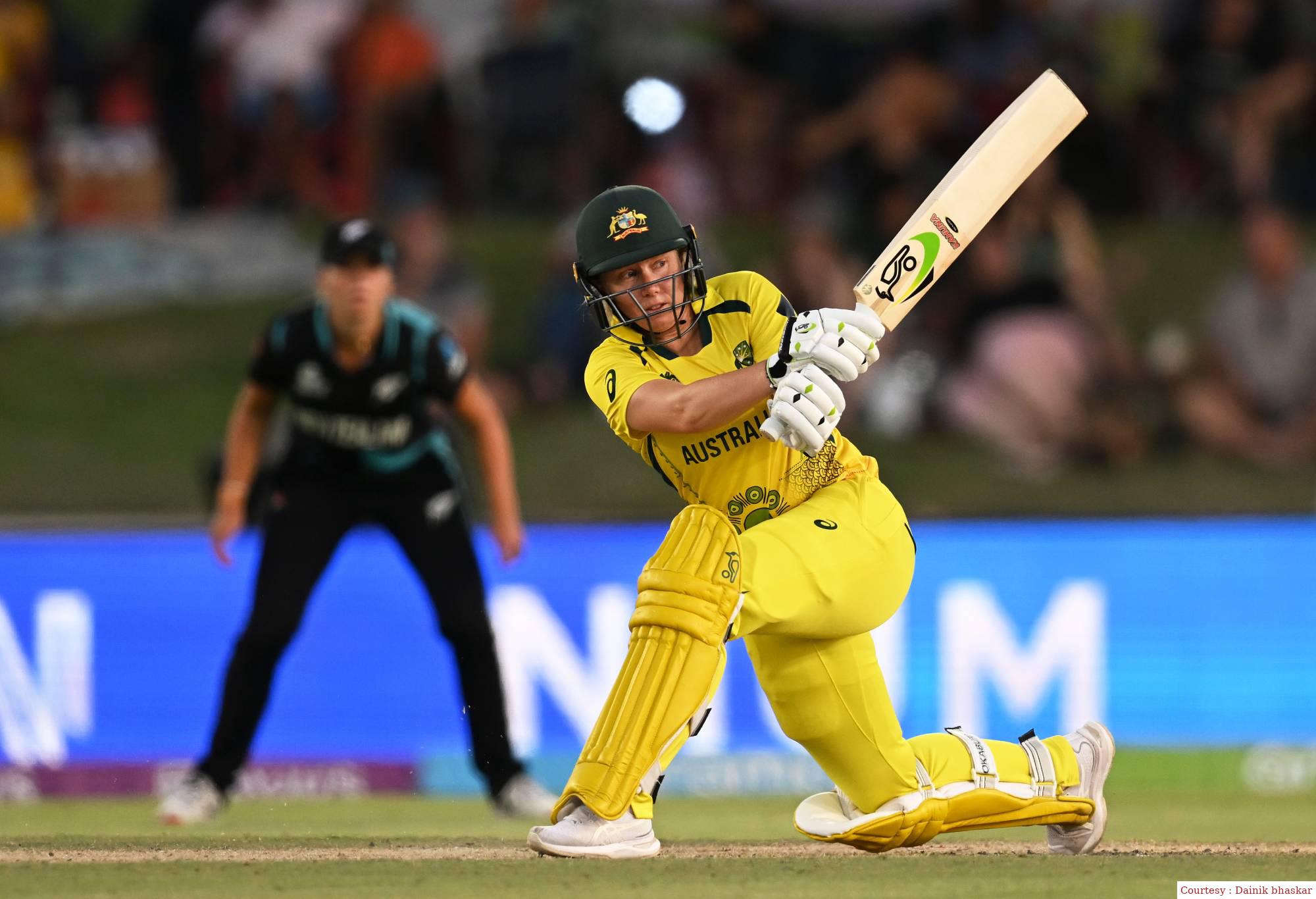 Australia defeated New Zealand by 97 runs.