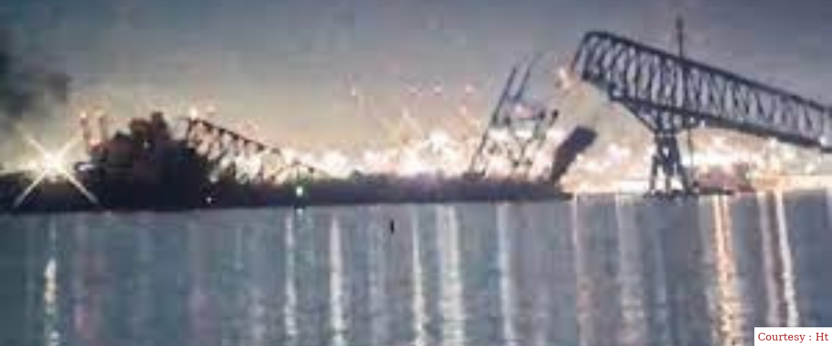 Big Bridge Falls Down: Ship Hits It, Cars and People Go Splash!