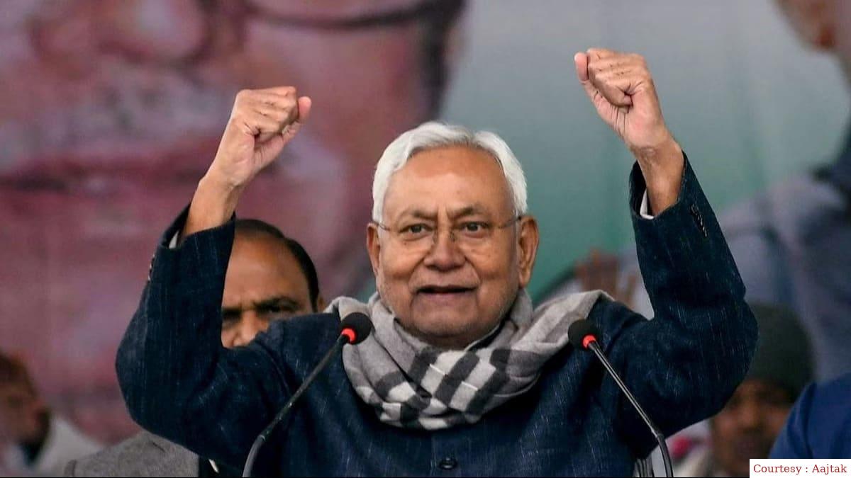 मुख्यमंत्री नीतीश कुमार ने दिया इस्तीफा।