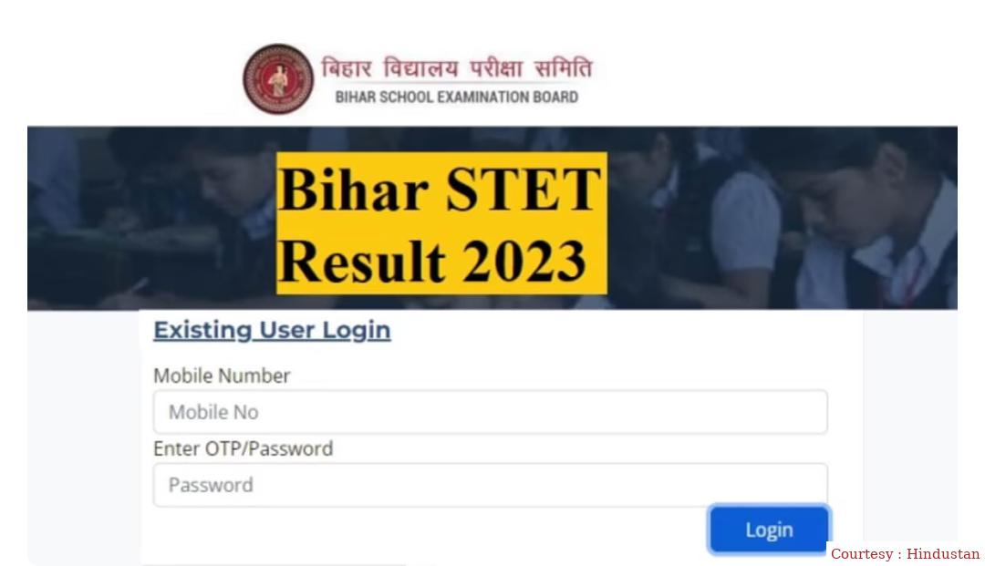 Bihar STET Result 2023 will be released today.
