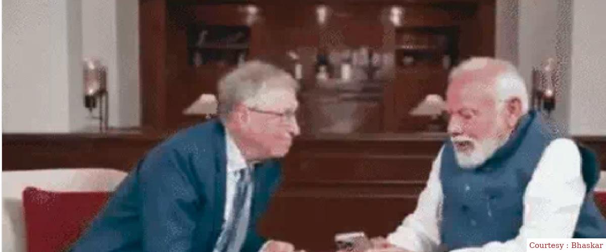 Bill Gates interviewed PM Modi