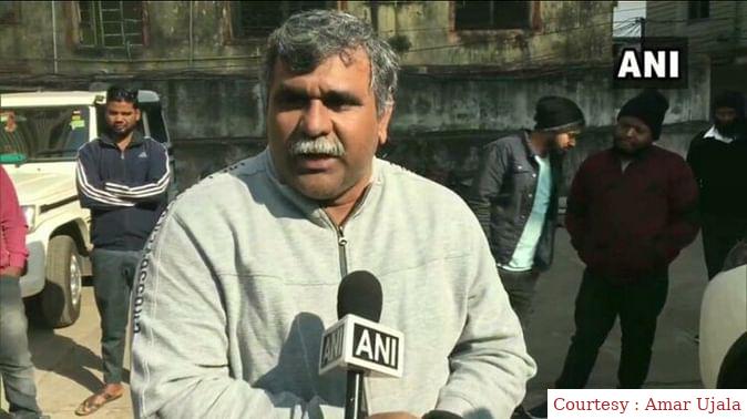 भाजपा नेता जितेंद्र तिवारी गिरफ्तार।