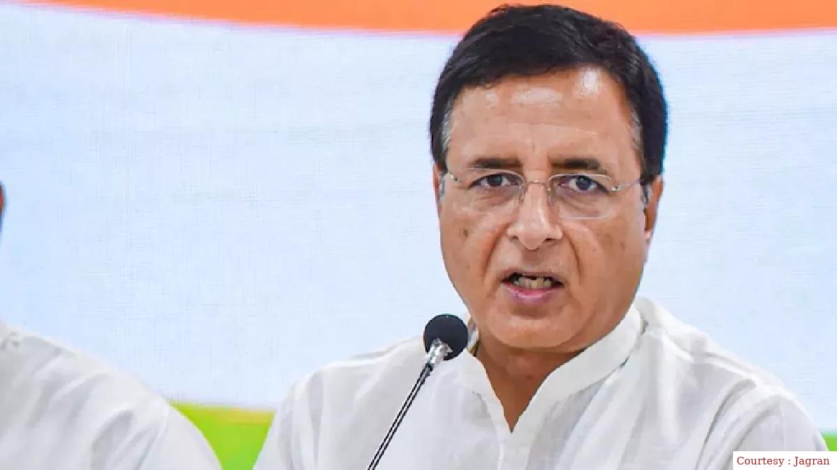 BJP questioned Surjewalas presence in Karnataka