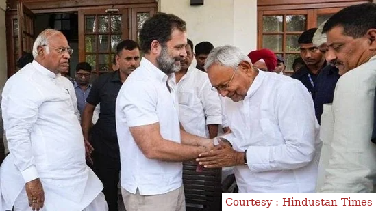 BJP refuses any alliance chances after Nitish Kumar meets Rahul Gandhi an Mallikarjun Kharge