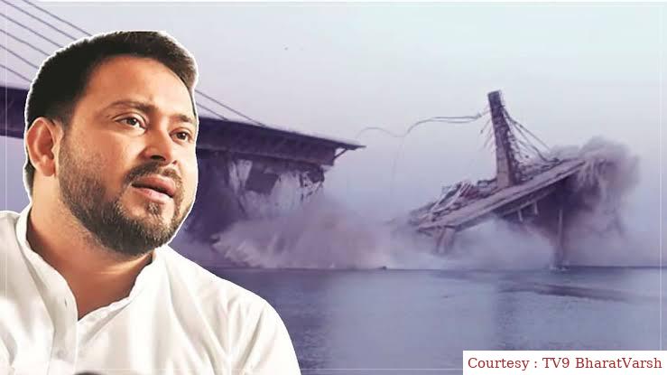 Bridge accident caused by poor design: Tejashwi Yadav said