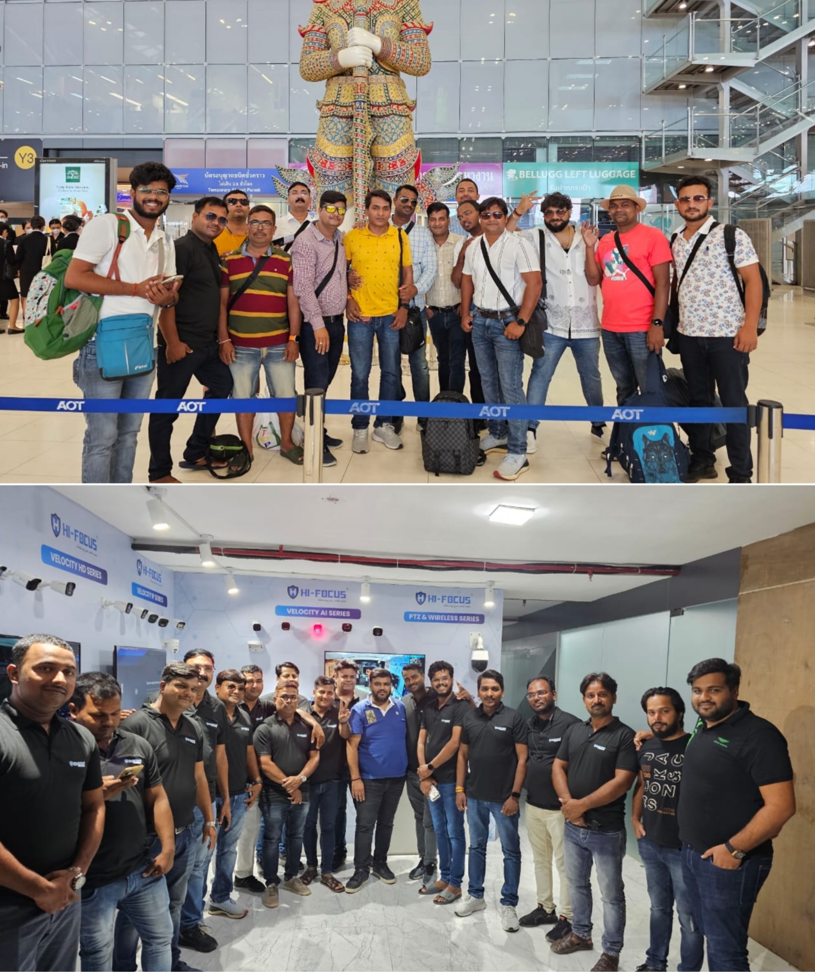 थाईलैंड टूर से लौटे गोरखपुर के सीसीटीवी व्यवसाई। हाई फोकस को दिया धन्यवाद।