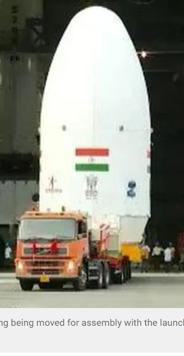 Chandrayaan-3, a moon lander mates with ISRO's LVM3 Rocket