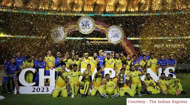 Chennai Super Kings won the fifth IPL title by defeating defending champions Gujarat Titans.