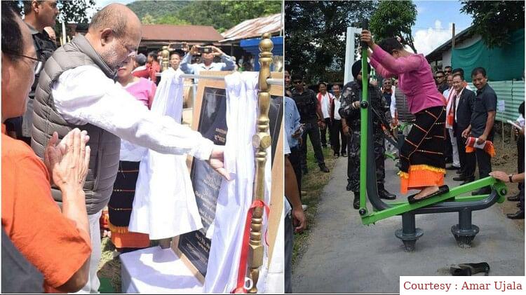 Chief Minister Biren Singh inaugurated the open gym in Manipur, also laid the foundation stone of several projects.