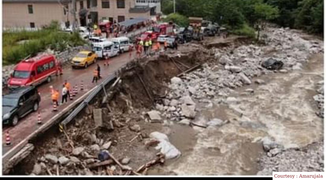 Heavy floods in China, 21 killed