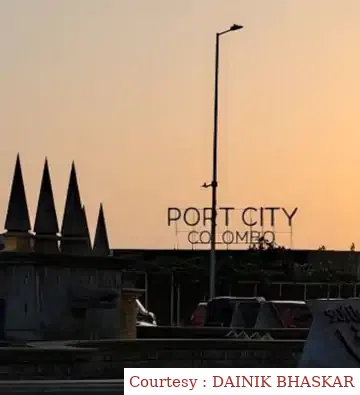 China is settling its new city on Sri Lanka land.